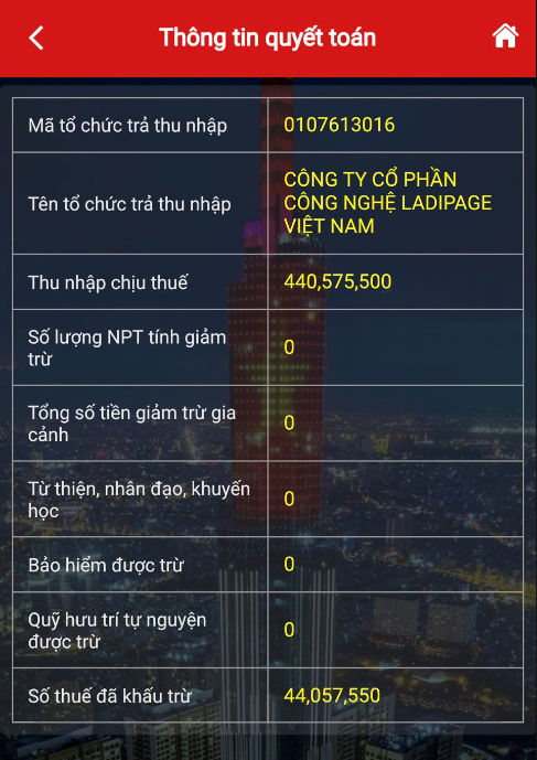 thu nhập từ ladipage